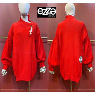 พร้อมส่ง VERSACE x FENDI KNIT SWEATER IN RED เสื้อแขนยาว สเวตเตอร์ ผ้านิต เนื้อแน่น สีแดง สวยมาก เวอซาเช่ เฟนดิ คริสมาส