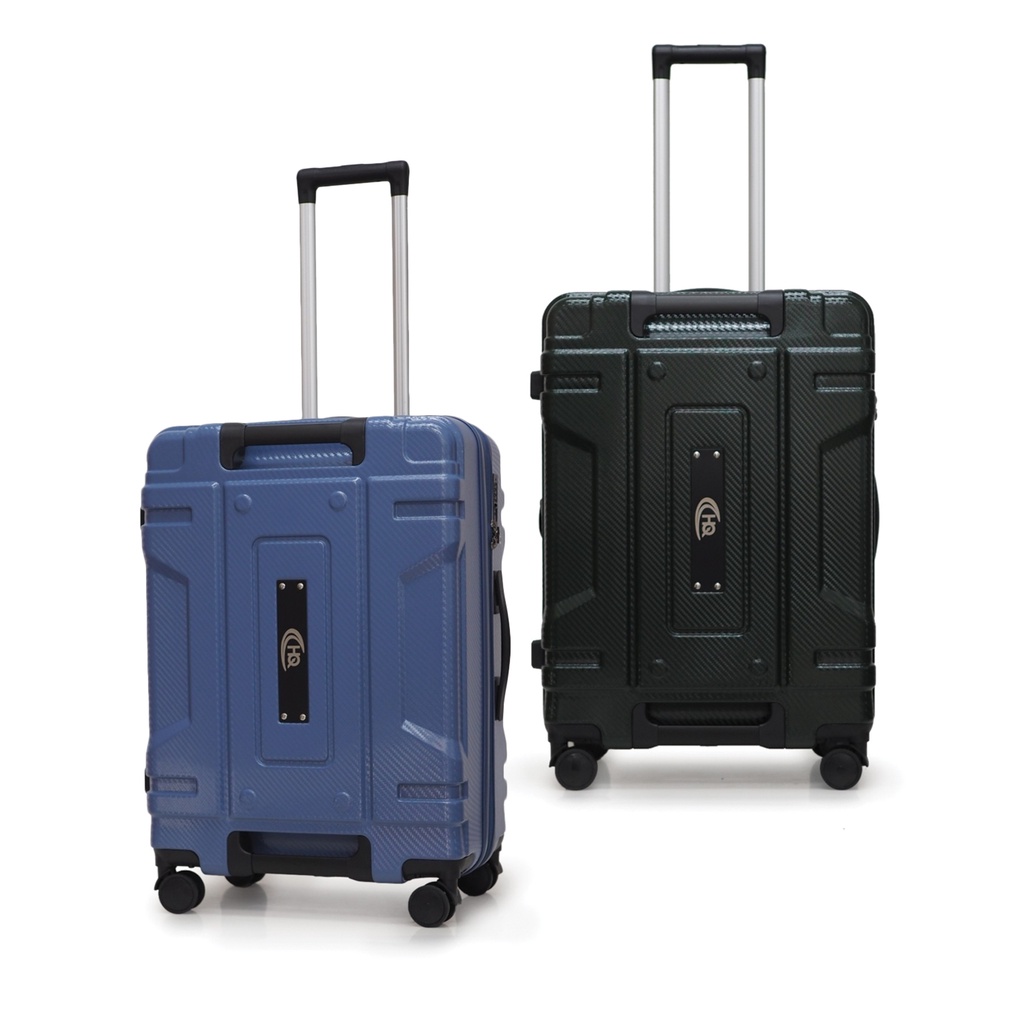 HQ LUGGAGE กระเป๋าเดินทาง PC 100% ซิปกันเจาะ 4ล้อคู่ ระบบล็อคมาตรฐาน TSA รุ่น 8855