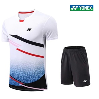 Yonex ใหม่ เสื้อเชิ้ตแบดมินตัน แขนสั้น ระบายอากาศ แห้งเร็ว สําหรับผู้ชาย และผู้หญิง 6270