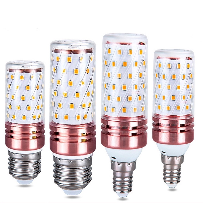 E27 E14 หลอดไฟข้าวโพด LED 12W 16W 6500K หลอดไฟ LED 3000K สกรูขนาดเล็กหลอดไฟในครัวเรือน