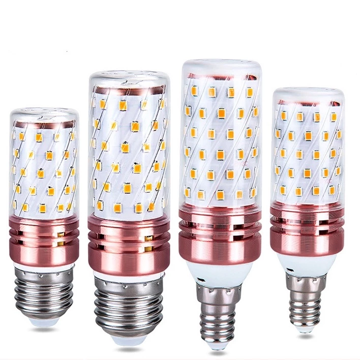 E27 E14 หลอดไฟข้าวโพด LED 12W 16W 6500K หลอดไฟ LED 3000K สกรูขนาดเล็กหลอดไฟในครัวเรือน