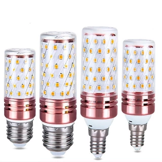 E27 E14 หลอดไฟข้าวโพด LED 12W 16W 6500K หลอดไฟ LED 3000K สกรูขนาดเล็กหลอดไฟในครัวเรือน