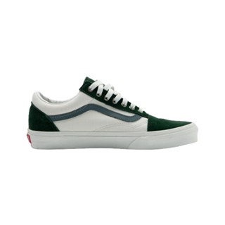 [ของแท้ ส่งฟรี จากไทย] VANS OLD SKOOL VARSITY CANVAS BLUE/GREEN