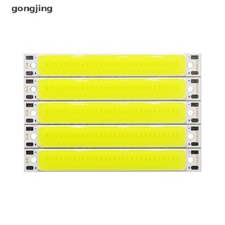 Gong ขายดี แถบไฟ LED COB 3V 3.7V DC 60 มม. 8 มม. 3W สีขาว ฟ้า แดง สําหรับจักรยาน DIY