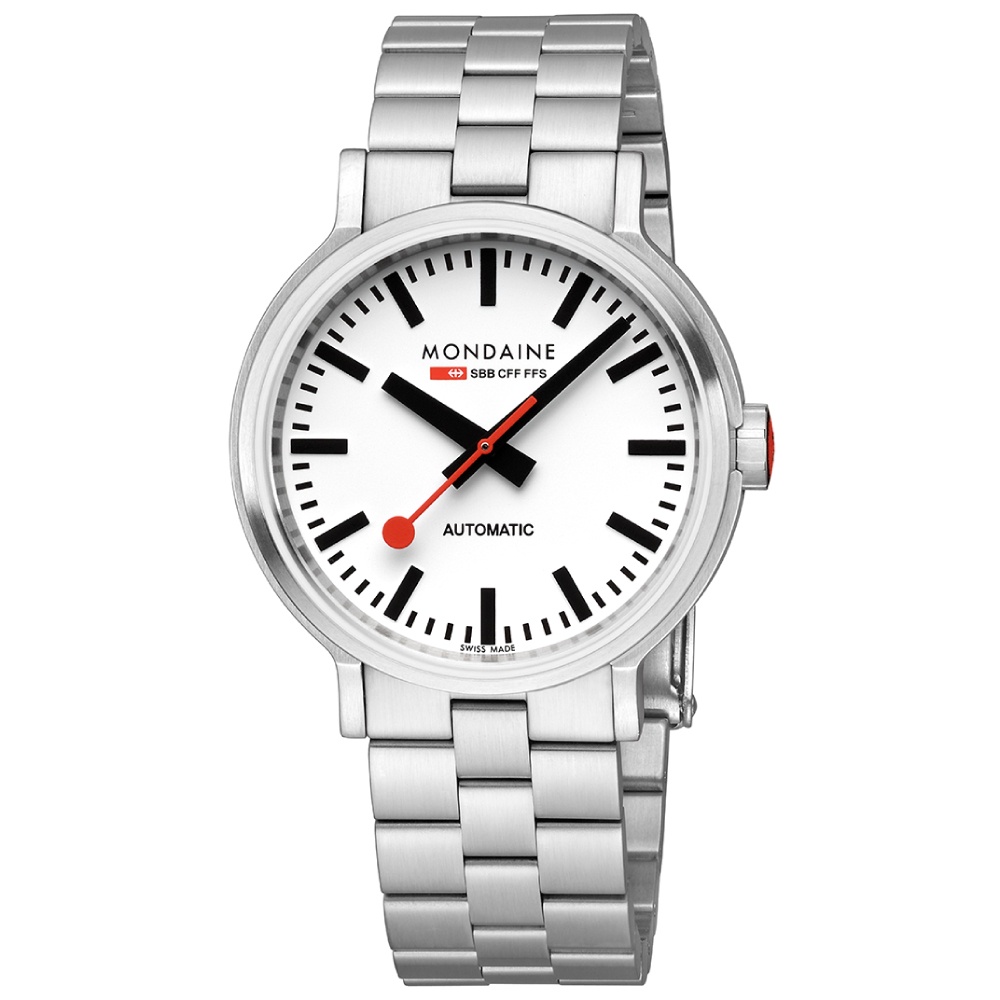 (ของแท้ประกันช้อป) Mondaine นาฬิกา ORIGINAL AUTOMATIC, 41MM, STAINLESS STEEL AUTOMATIC WATCH MST.416