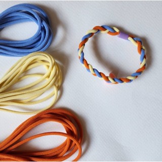 ยางยืด เส้นกลม สี ยางยืดเส้นกลม เอนกประสงค์ ขนาด 2มิล ตัดแบ่ง ความยาว 5หลา/ 2mm  Rubber Elastic