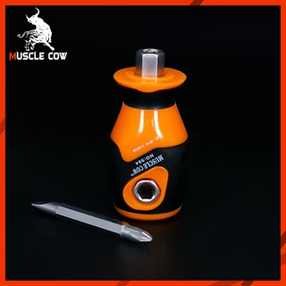 MUSCLE COW ไขควงแลกเปลี่ยน, หัวแม่เหล็ก, ไขควงยาง, สี่ขนาด, 1.5 นิ้ว, 4 นิ้ว, 6 นิ้ว, 8 นิ้ว