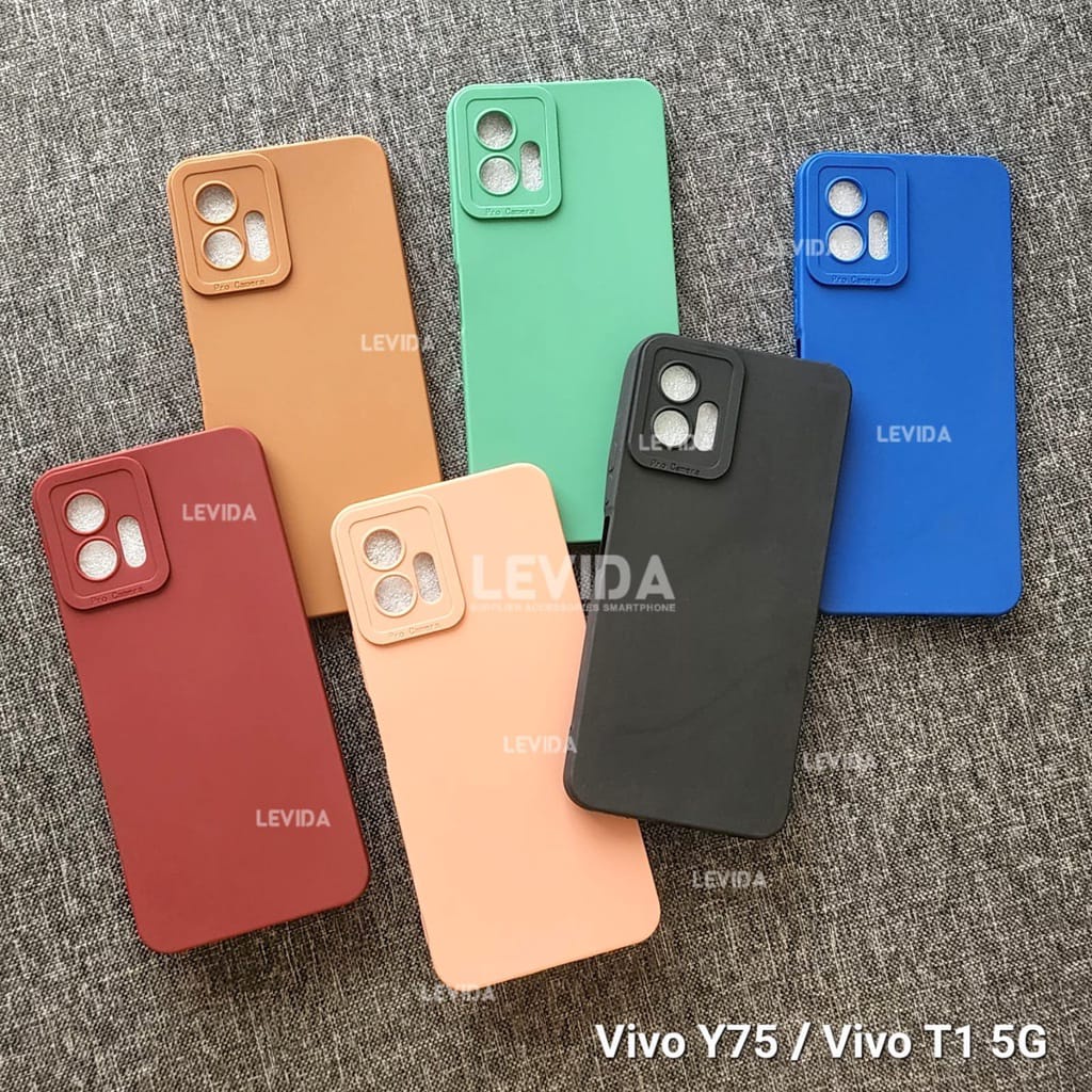 VIVO Y75 5G CASE PRO CAMERA MACAROON CASE VIVO Y75 5G