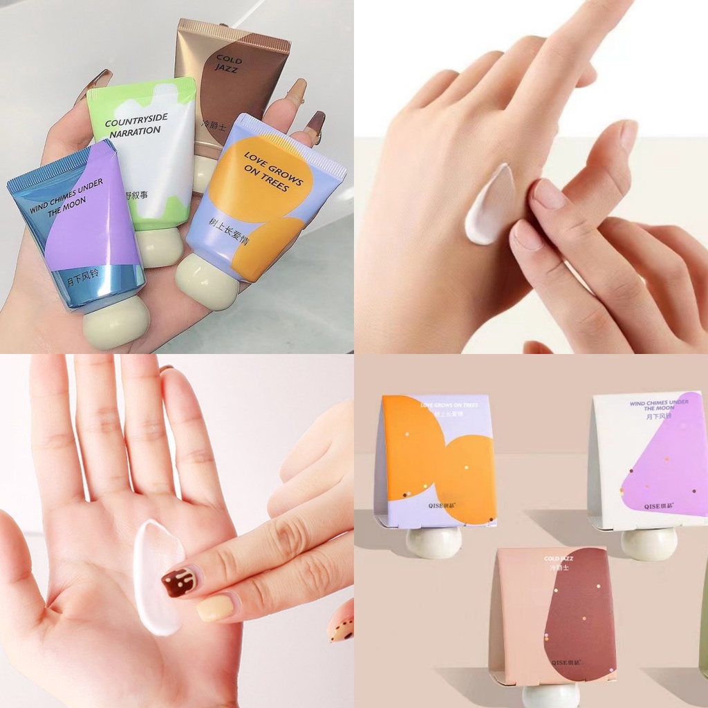 Qise ครีมทามือ hand cream กลิ่นหอม สำหรับทามือ สูตรธรรมชาติ หอมมาก! มือนุ่มบำรุงผิว สุดน่ารัก