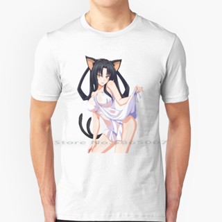 [S-5XL]Kuroka Hot ( High School Dxd ) T Shirt 100% Cotton Manga High School Dxd Highschool Dxd Koneko Rias Gremory _42