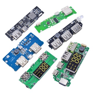 บอร์ดโมดูลพาวเวอร์ที่ชาร์จ USB 5V PD 18650 PCB สําหรับบอร์ดโมดูล LED LCD DIY