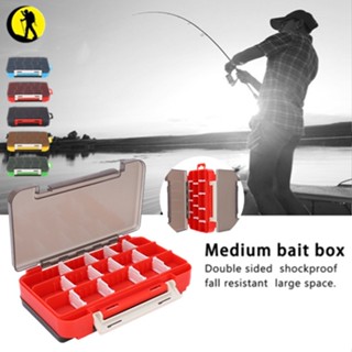 Fitness Life Shop Lure Bait Box Double Deck Multifunction Flexible Card Buckle Detachable Partition Anti Impact Storage Case