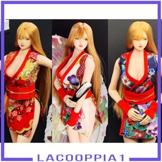 [Lacooppia1] ชุดเดรสกิโมโน 1/6 สําหรับตุ๊กตาฟิกเกอร์ 12 นิ้ว