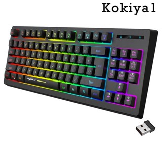 87Keys 2.4G Wireless Mechanical Keyboard RGB Backlight for Game Office