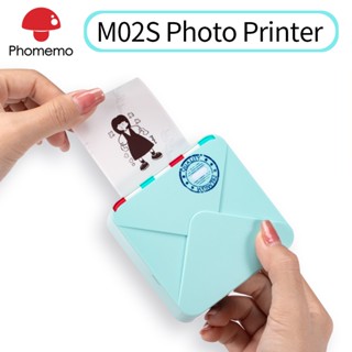 Phomemo เครื่องพิมพ์รูปภาพไร้สาย M02S 300dpi 53 มม. 15 25 มม. DIY