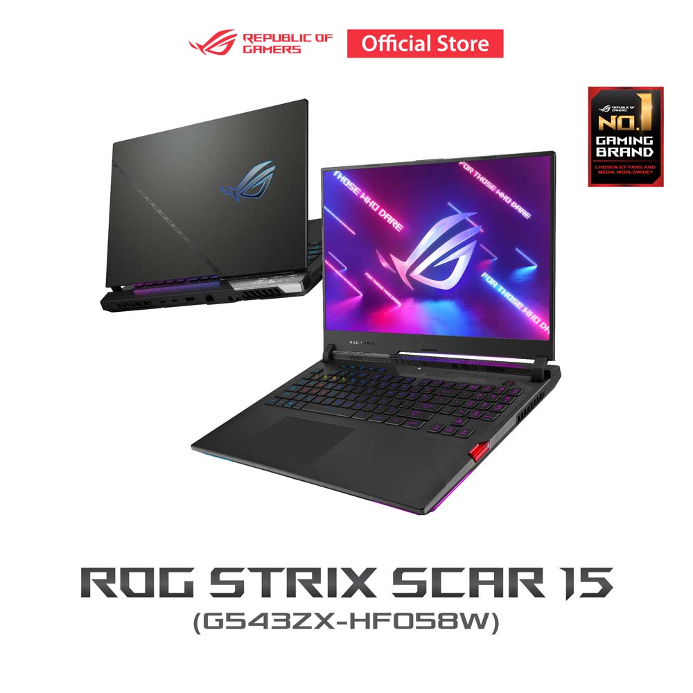 ASUS ROG STRIX SCAR 15 (G543ZX-HF058W) Notebook ( โน๊ตบุ๊ค ) 15.6" FHD i9-12900H RAM32GB SSD1TB W11 
