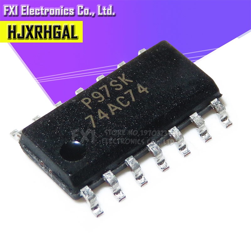 10 ชิ้น/ล็อต 74AC74SC 74AC74 SOP14 Patch