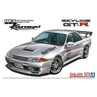 โมเดลรถยนต์ AOSHIMA HKS Kansai BNR32 SKYLINEGT-R 90 1/24