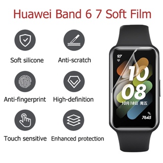 ตัวป้องกันหน้าจอนาฬิกาสำหรับ Huawei Band 8 Huawei Band6/6pro/7/FIT mini /Honor Band 6 ตัวป้องกันนาฬิกากันน้ำแบบใส