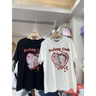 เสื้อยืดลาย betty หัวใจ Pufouy Club ♥️ ป้ายห้อย