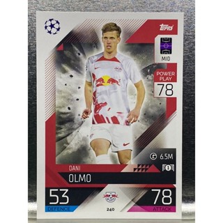 Dani Olmo การ์ดนักฟุตบอล 22/23 การ์ดสะสม RB Leipzig การ์ดนักเตะ ไลป์ซิก