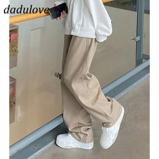 DaDulove💕 New Khaki Ins Style Jeans Fashion High Waist Wide-leg Pants Loose Womens Straight-leg Pants