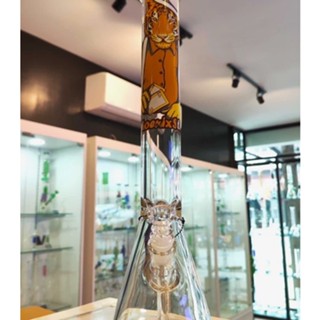 Phoenix Star Collection Thickess Beaker Tiger Decals บ้องแก้วขนาดใหญ่ ดีไซน์เท่ สกรีนลายเสือ