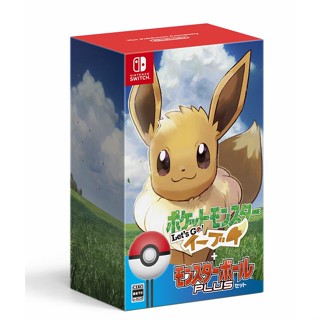 Pokemon Lets Go Eevee Monster Ball Plus Pocket Monster Nintendo Switch วิดีโอเกมจากญี่ปุ่นหลายภาษา NEW