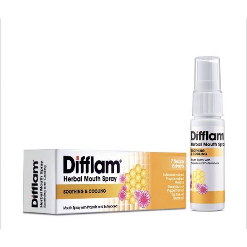 สเปรย ์ ฉีดปากสมุนไพร Difflam 15ml พร ้ อมสารสกัดจากธรรมชาติผลิตภัณฑ ์ พรีเมี ่ ยม