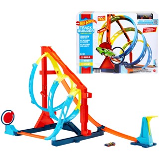 Hot Wheels Track Builder Unlimited Corkscrew Twist Kit ฮอตวีลแทร็กบิลเดอร์ ชุดรางเกลียวชนเป้า รุ่น HDX79