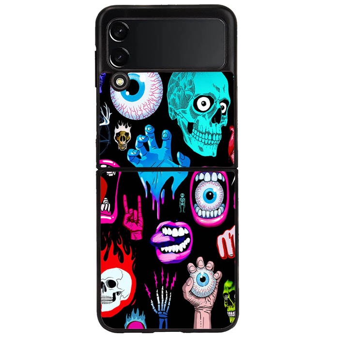 เคส Samsung Galaxy Z Flip 3 Z Flip 4 Z Fold 4 Z Fold 3 Bad Things Colorama D121