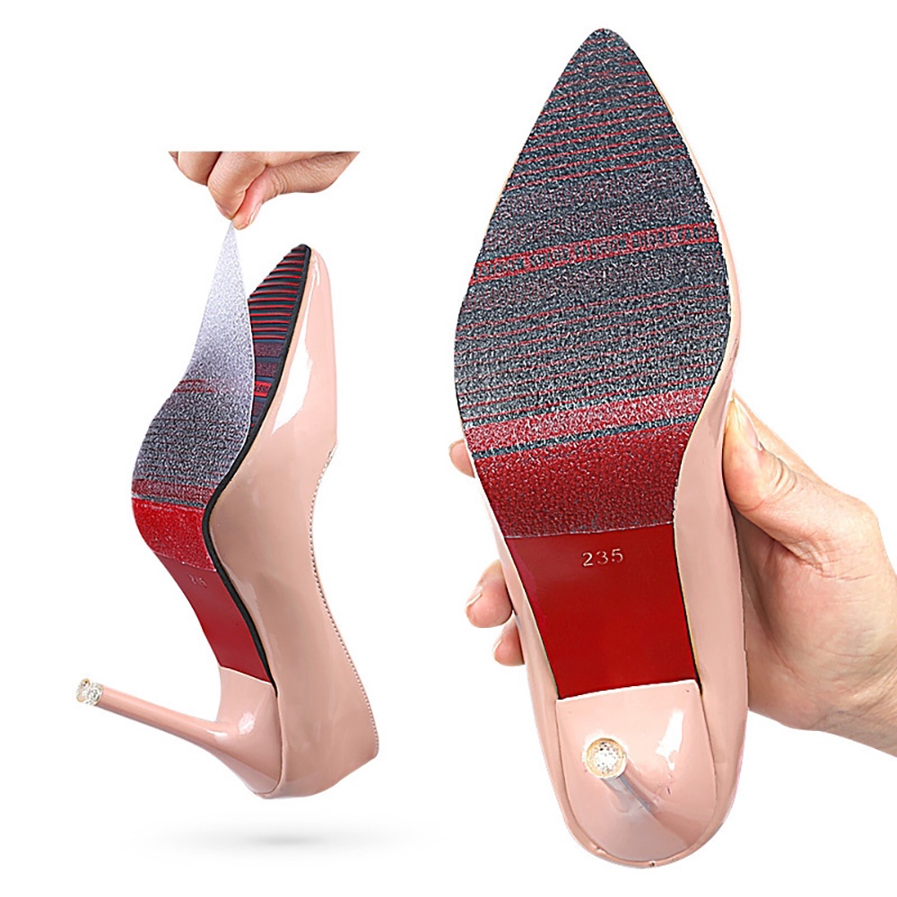 รองเท้าผ้าใบด้านล่าง Pad Forefoot ส้นสูง Sole Protector ทนต่อการสึกหรอ Self-Adhesive 1 ม้วนลื่น Cuttable รองเท้า Sole Protector สติกเกอร์ยางเบาะพื้นรองเท้า