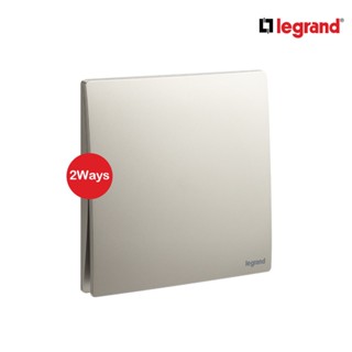 Legrand สวิตช์สองทาง 1 ช่อง สีแชมเปญ 1G 2Ways Switch 16AX รุ่นมาเรียเซนต์| Mallia Senses |Champaigne| 281001CH| Ucanbuys