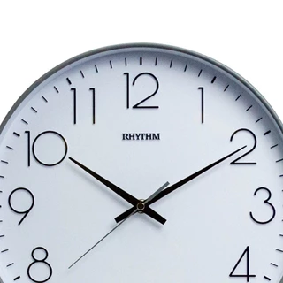 นาฬิกาแขวน RHYTHM นาฬิกาติดผนัง ตัวเลขสามมิติ นาฬิกาแต่งบ้าน minimal ขนาด 30.5 ซม.