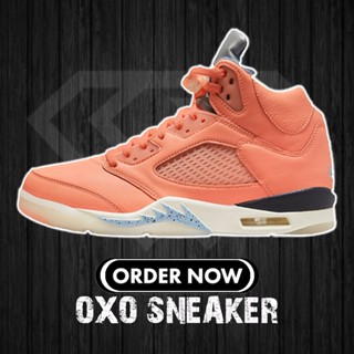 Dj Khaled We The Best x Air Jordan 5 Retro Crimson Bliss Aj5 DV4982-641 Nike รองเท้าผ้าใบลําลอง สําหรับผู้ชาย ผู้หญิง