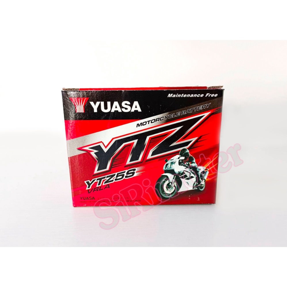 **ลอตใหม่ล่าสุด** YUASA YTZ5S battery (12V 3.5Ah) แบตเตอรี่มอเตอร์ไซค์ แบตเตอรี่แห้ง สำหรับ wave, cl