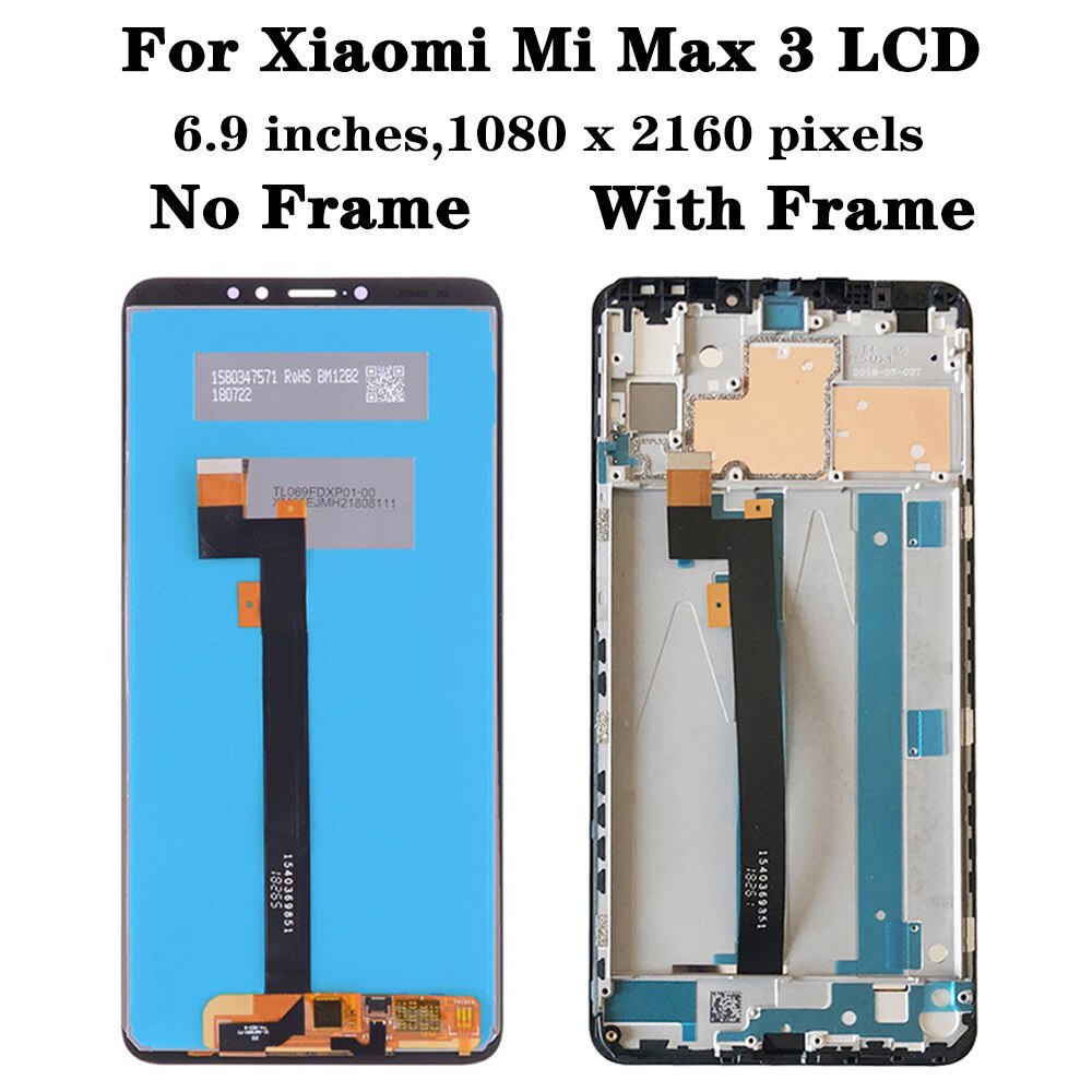 หน้าจอสัมผัส LCD 6.91 นิ้ว สําหรับ Xiaomi Mi Max 3 max3 Xiaomi max3 mimax3