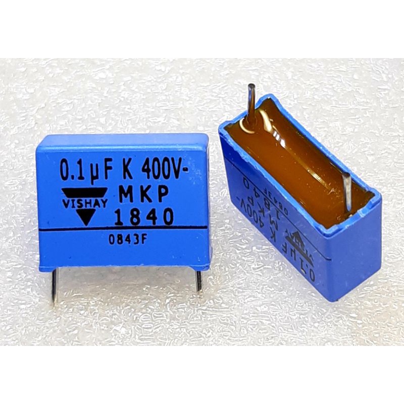 Vishay ERO MKP 1840 0.1uf  100nf 104k 104 400v DC Metallized Polypropylene Film  Capacitor ตัวเก็บปร