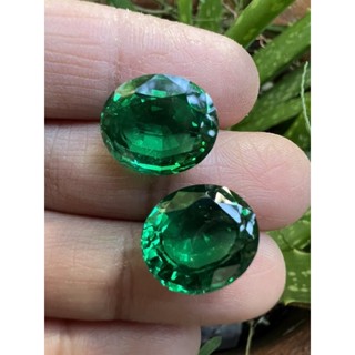 Synthetic Lab Emerald Oval 16x20mm- 20cts