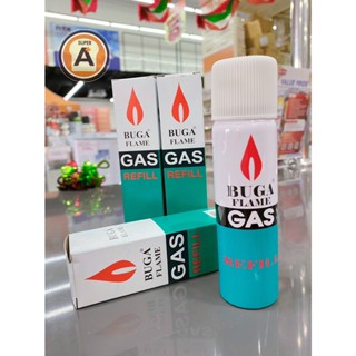 แก๊สกระป๋อง แก๊สเติมไฟแช็ค ขนาดบรรจุ 50 กรัม BUGA FLAME GAS REFILL 50 กรัม