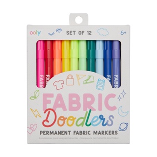 ปากกาสำหรับเขียนผ้าชนิดติดทน fabric doodlers markers พร้อมส่ง