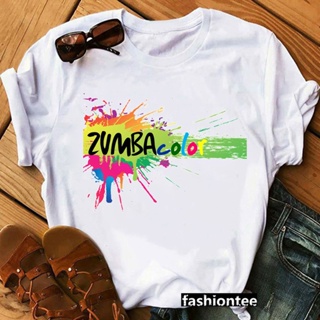 shirtDance Lover Christmas T-shirt WomHip Hop Loose Tshirt Summer Graphic Tee Women Short Sleeve Tshirt Zumba Fitness