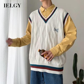 Ielgy เสื้อกล้าม กระชับสัดส่วน สีเข้าคู่กัน สําหรับผู้ชาย