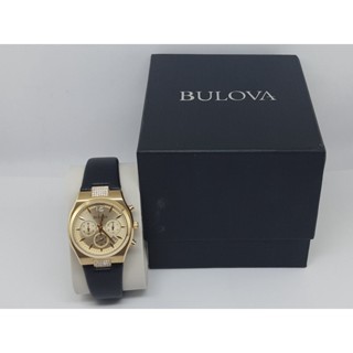 นาฬิกา BULOVA WOMENS 97M107 QUARTZ CHRONOGRAPH พร้อมกล่อง (ใหม่มีตำหนิ)