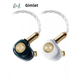 Qoa GIMLET หูฟังอินเอียร์ ไดนามิก 10 มม. IEM 4 แกน OFC ชุบเงิน 0.78 มม. 2 พิน