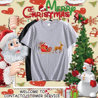 เสื้อผ้าคริสต์มาส  เสื้อเบลาส์ เสื้อ Christmas เสื้อวันคริสต์มาส เสื้อ merry christmas รัดรูป 471