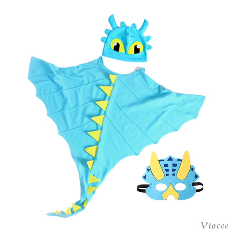 [viocee] เครื่องแต่งกายไร้ฟันสําหรับเด็กหญิงและเด็กชาย Halloween Mardi