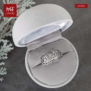 MT แหวนเงินแท้ สไตล์อียิปต์ งานรมดำ ไซส์ : 51, 54, 55, 56 Solid 925 Sterling Silver (sr482) MT Jewelry มณีธารา