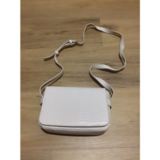 กระเป๋าสะพายข้าง cross body ผู้หญิง สีขาวครีม ของใหม่