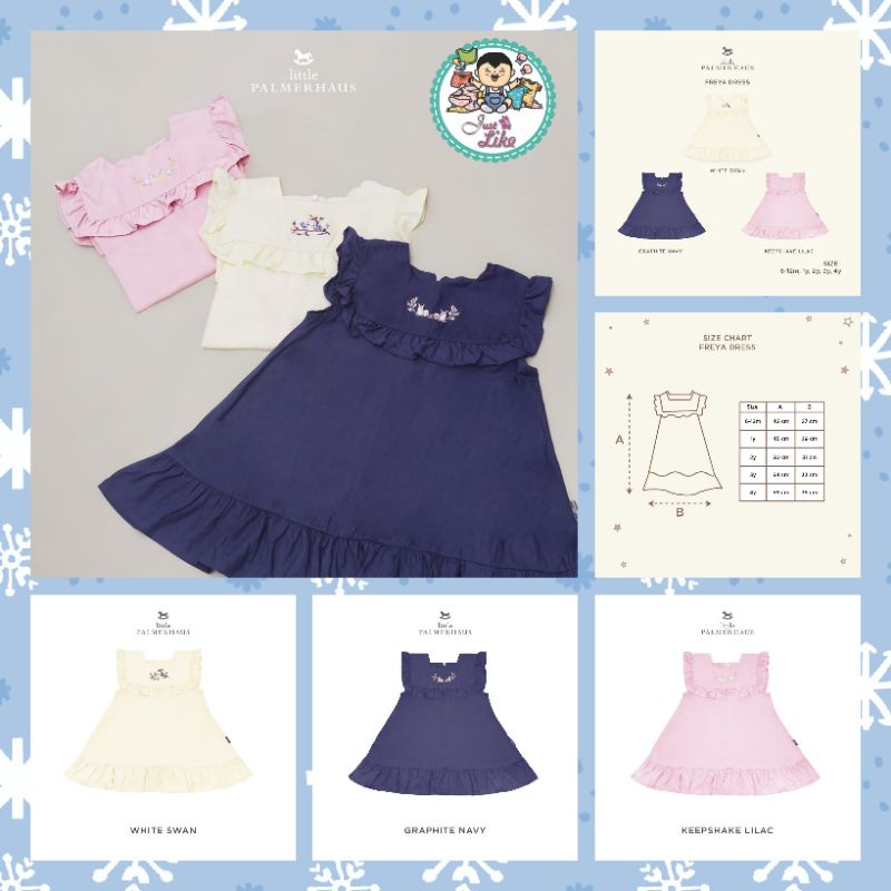 LITTLE PALMERHAUS Freya Dress ขนาด 6-12m-4y